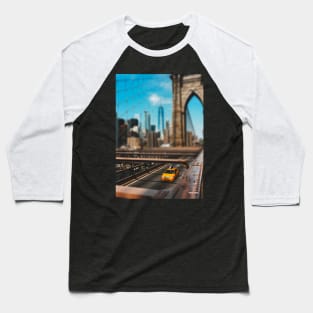 New York Brooklyn Bridge | Miniature World Baseball T-Shirt